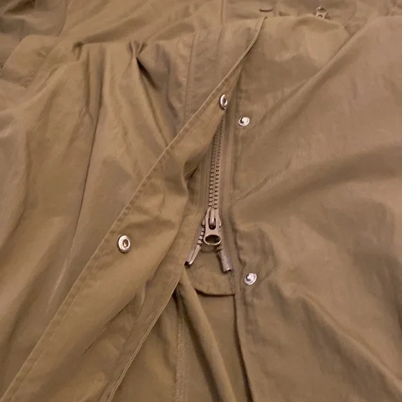 H&M olive green light long jacket. Size Xs / S - Picture 13 of 14